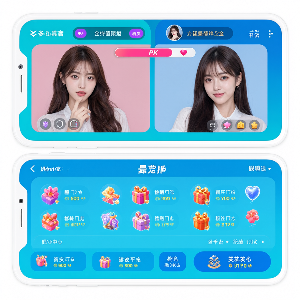 水仙直播APP礼物打赏界面展示